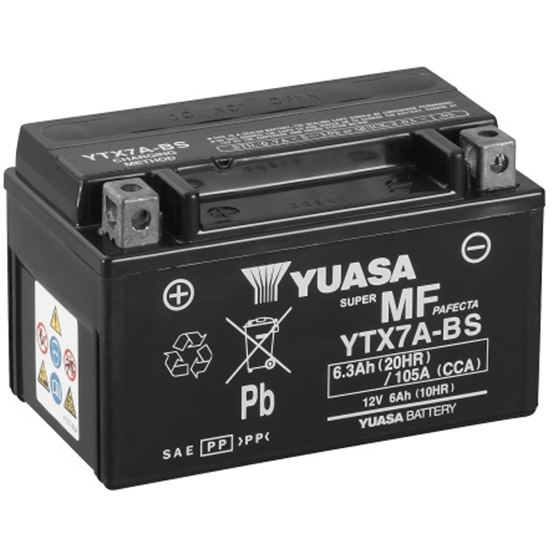 [0607941Y] Batería Yuasa YTX7A-BS Sin Mantenimiento