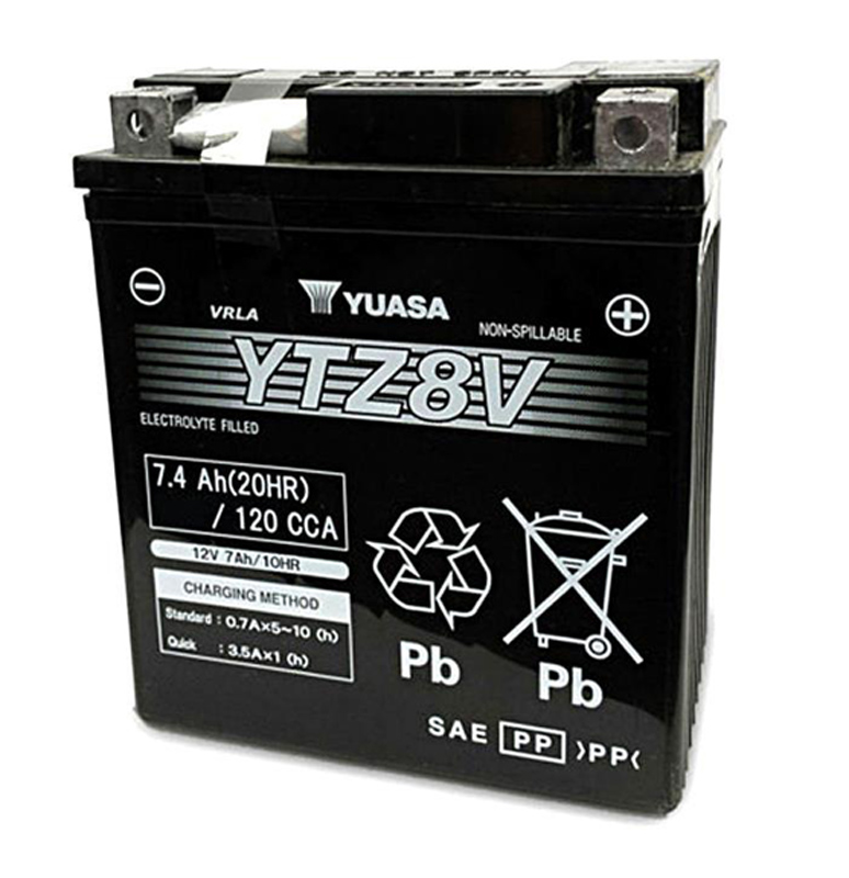 [0608011Y] Batería Yuasa YTZ8-V AGM precargada 12V 7Ah 120A CCA