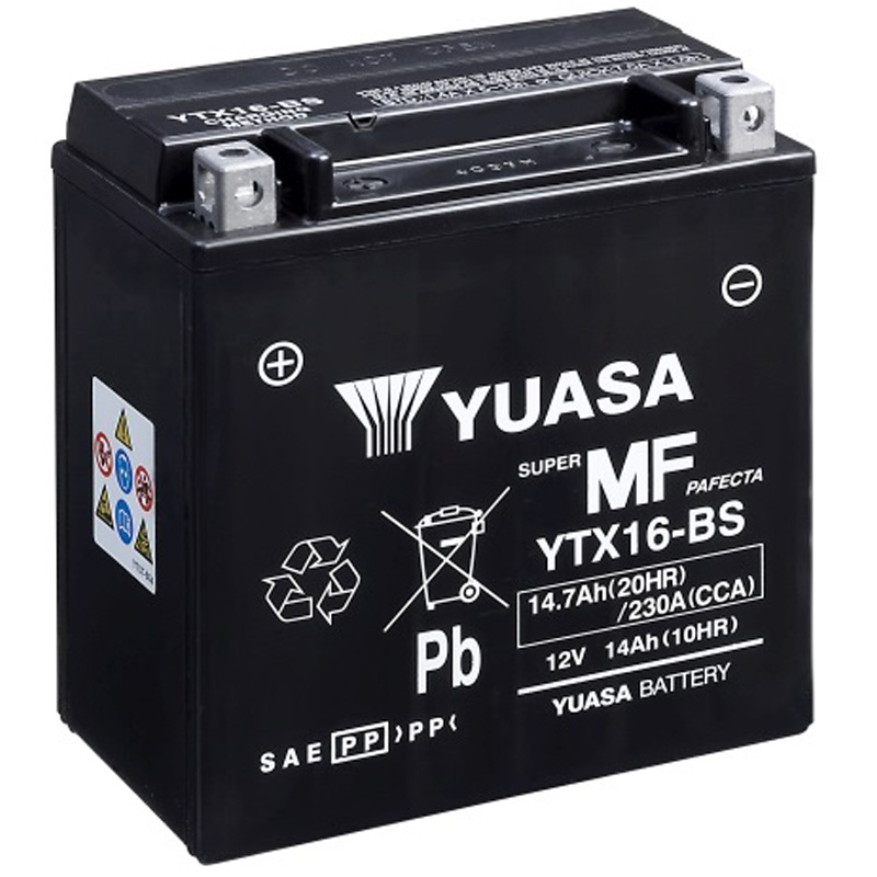 [0616801Y] Batería Yuasa YTX16-BS Sin Mantenimiento