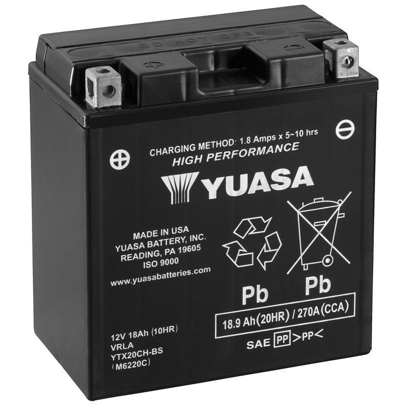 [0620441Y] Batería Yuasa YTX20CH-BS Alto Rendimiento