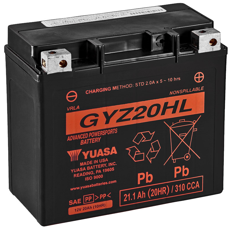 [0620741Y] Batería Yuasa GYZ20HL Alto Rendimiento