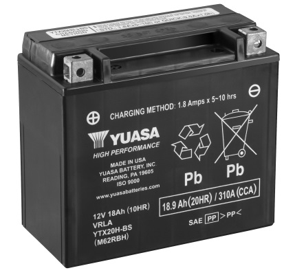 [0620841Y] Batería Yuasa YTX20H-BS Alto Rendimiento