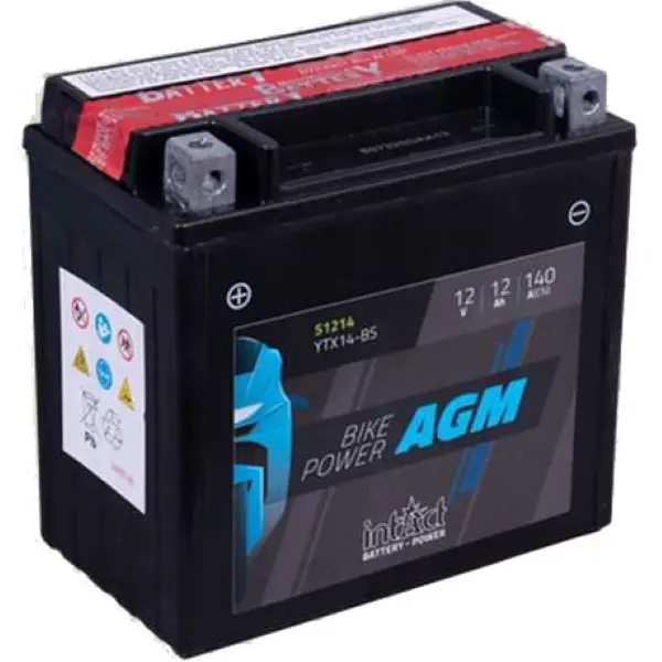 Bateria Intact CTX14-BS agm sin mantenimiento YTX14-BS 12v 12ah