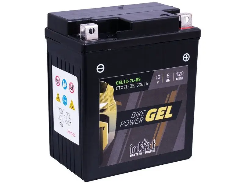 Bateria Intact gel YTX7L-BS 12v 6ah