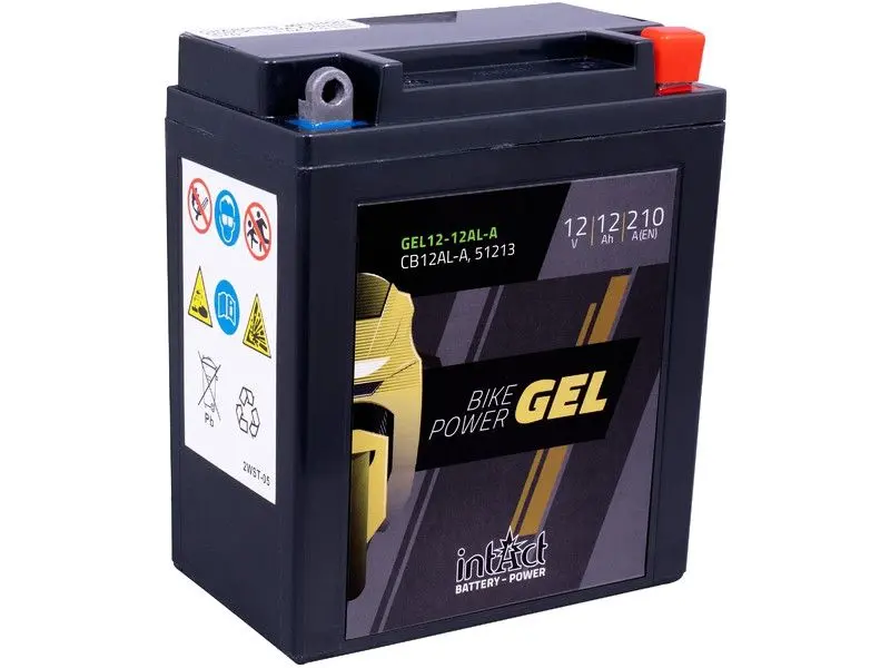 Batería Intact GEL YB12AL-A2 12V 12Ah – Activada de fábrica, lista para instalar