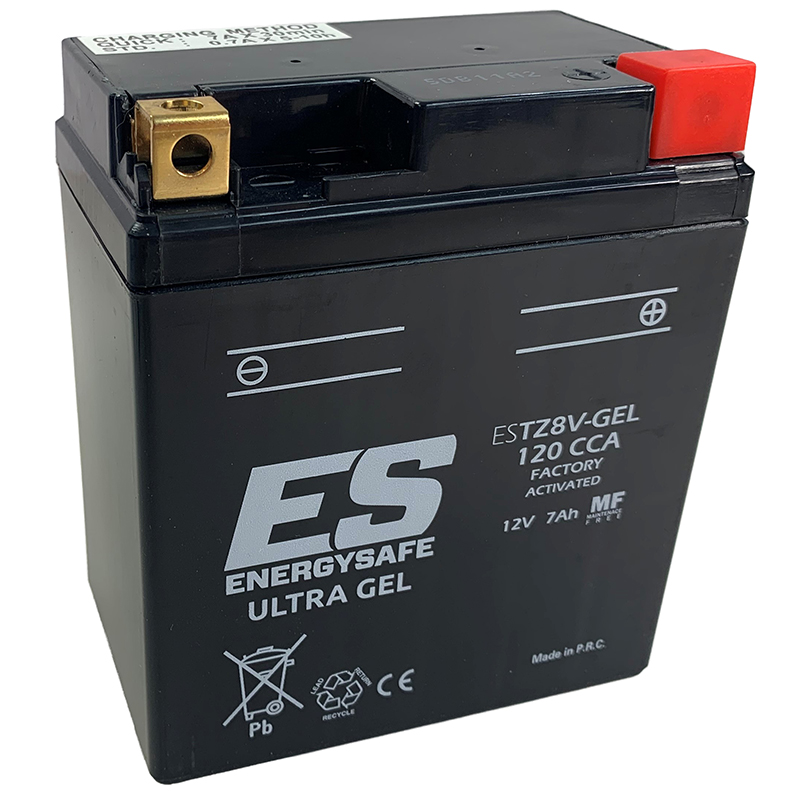 Batería EnergySafe ESTZ8V-GEL Precargada (Tipo YTZ8V)